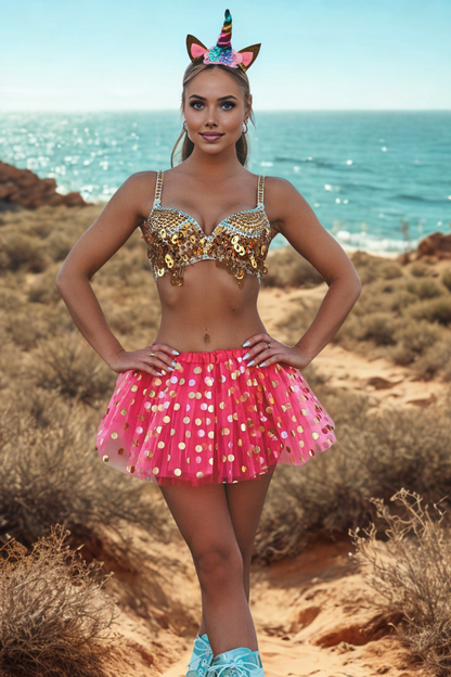 🎉 Tutú Polka Dots Party🌟8 colores a elegir